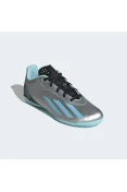 TÊNIS ADIDAS X CRAZYFAST MESSI.4 IN FUTSAL INFANTIL - Prata/azul TÊNIS ADIDAS X CRAZYFAST MESSI.4 IN FUTSAL INFANTIL - Prata/azul