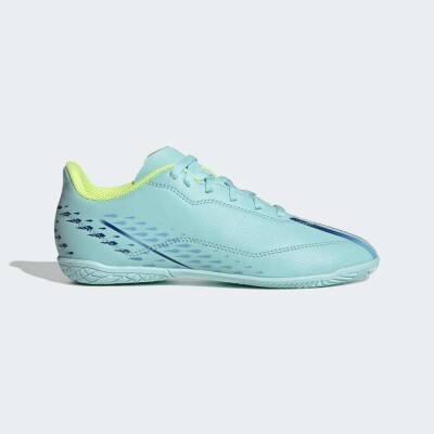 TÊNIS ADIDAS X SPEEDPORTAL.4 IN JR FUTSAL INFANTIL - Azul celeste/verde