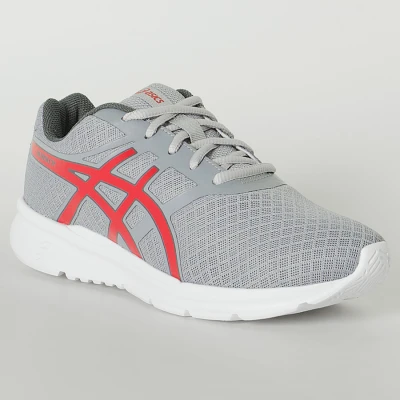 TÊNIS ASICS BLOCKER GS INFANTIL - Cinza/vermelho