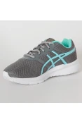 TÊNIS ASICS BLOCKER GS INFANTIL - Grafite/azul celeste