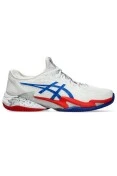 TÊNIS ASICS COURT FF 3 NOVAK CLAY MASCULINO - Branco/azul