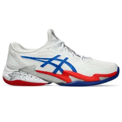 TÊNIS ASICS COURT FF 3 NOVAK CLAY MASCULINO - Branco/azul