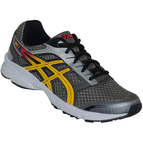 TÊNIS ASICS GEL BUZZ 2 GS INFANTIL - Grafite/amarelo