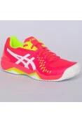 TÊNIS ASICS GEL CHALLENGER 12 CLAY FEMININO - Pink/amarelo