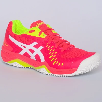 TÊNIS ASICS GEL CHALLENGER 12 CLAY FEMININO - Pink/amarelo