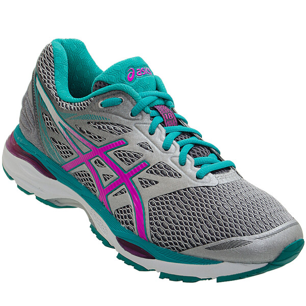 TÊNIS ASICS GEL CUMULUS 18 FEMININO - Prata/pink