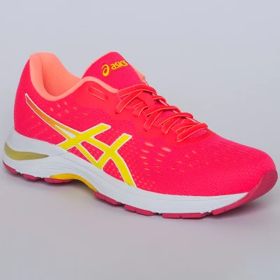 TÊNIS ASICS GEL KIHAI FEMININO - Pink/amarelo