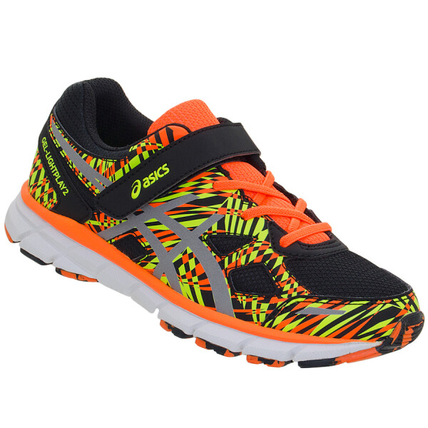 TÊNIS ASICS GEL LIGHTPLAY 2 PS INFANTIL - Preto/laranja