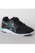 TÊNIS ASICS GEL MOYA FEMININO - Preto/azul celeste