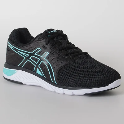 TÊNIS ASICS GEL MOYA FEMININO - Preto/azul celeste