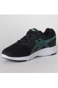 TÊNIS ASICS GEL MOYA FEMININO - Preto/azul celeste