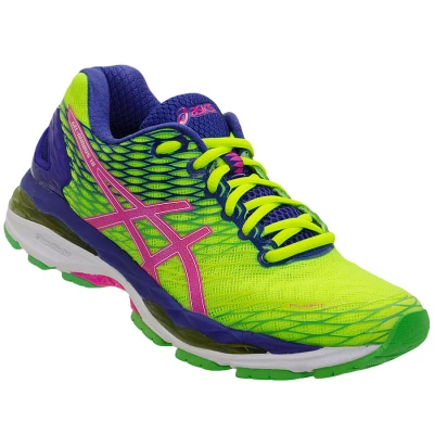 TÊNIS ASICS GEL NIMBUS 18 FEMININO - Amarelo/pink TÊNIS ASICS GEL NIMBUS 18 FEMININO - Amarelo/pink