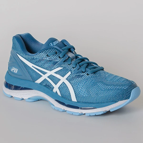 TÊNIS ASICS GEL NIMBUS 20 FEMININO - Azul/branco