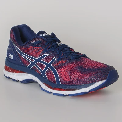 TÊNIS ASICS GEL NIMBUS 20 MASCULINO - Marinho/vermelho