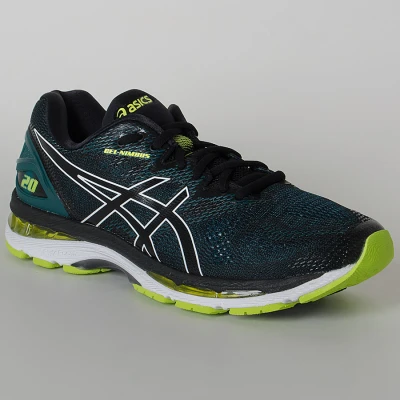 TÊNIS ASICS GEL NIMBUS 20 MASCULINO - Preto/verde