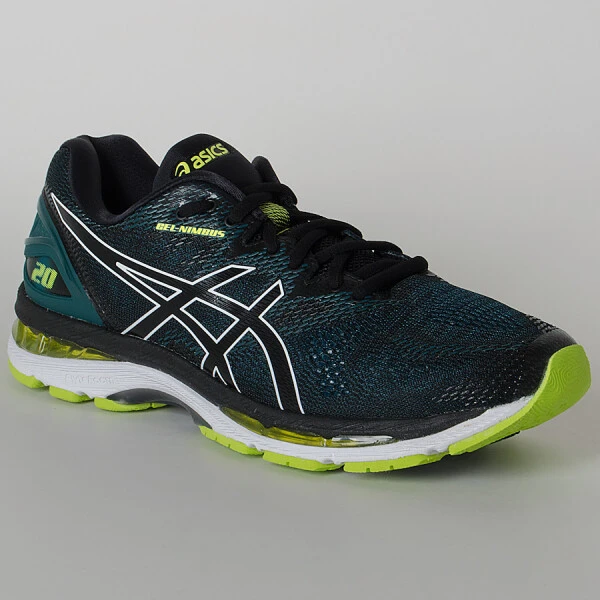 TÊNIS ASICS GEL NIMBUS 20 MASCULINO - Preto/verde