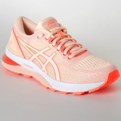 TÊNIS ASICS GEL NIMBUS 21 FEMININO - Rosa/branco TÊNIS ASICS GEL NIMBUS 21 FEMININO - Rosa/branco