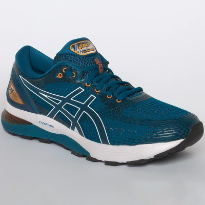 TÊNIS ASICS GEL NIMBUS 21 MASCULINO - Marinho/branco TÊNIS ASICS GEL NIMBUS 21 MASCULINO - Marinho/branco