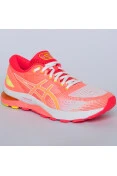 TÊNIS ASICS GEL NIMBUS 21 SHINE FEMININO - Salmao/branco