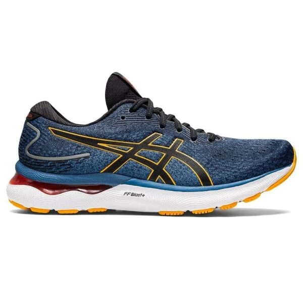 TÊNIS ASICS GEL NIMBUS 24 MASCULINO - Marinho/laranja TÊNIS ASICS GEL NIMBUS 24 MASCULINO - Marinho/laranja