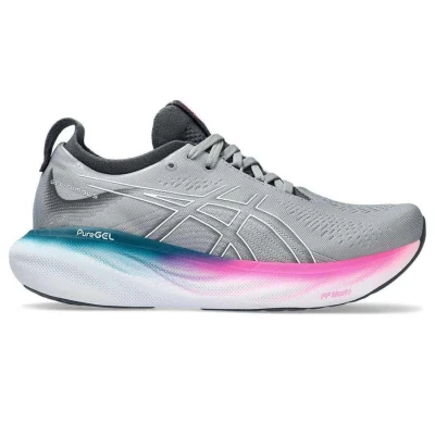 TÊNIS ASICS GEL NIMBUS 25 FEMININO - Cinza/rosa TÊNIS ASICS GEL NIMBUS 25 FEMININO - Cinza/rosa