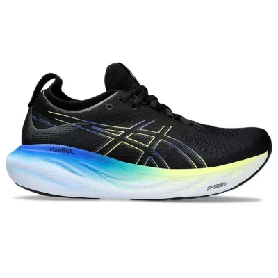 TÊNIS ASICS GEL NIMBUS 25 MASCULINO - Preto/amarelo TÊNIS ASICS GEL NIMBUS 25 MASCULINO - Preto/amarelo