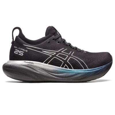 TÊNIS ASICS GEL NIMBUS 25 PLATINUM FEMININO - Preto/prata