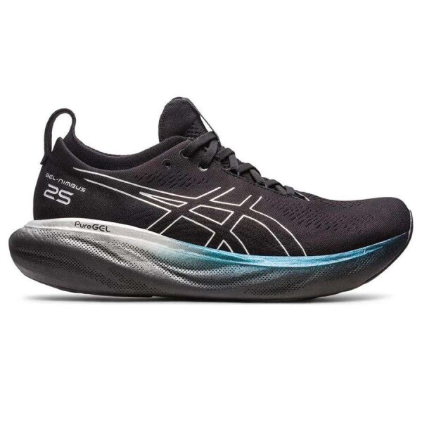 TÊNIS ASICS GEL NIMBUS 25 PLATINUM MASCULINO - Preto/prata
