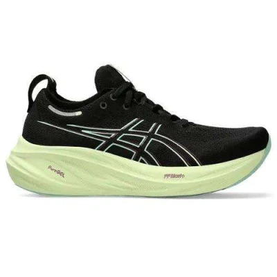TÊNIS ASICS GEL-NIMBUS 26 FEMININO - Preto/verde limão