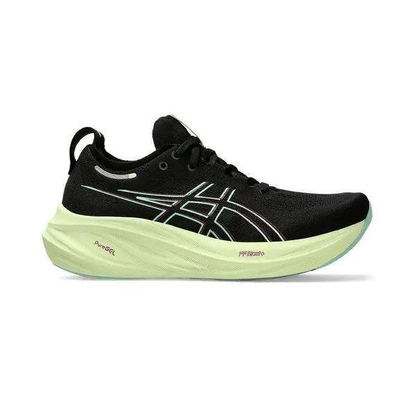 TÊNIS ASICS GEL-NIMBUS 26 FEMININO - Preto/verde limão
