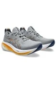 TÊNIS ASICS GEL-NIMBUS 26 MASCULINO - Cinza/laranja