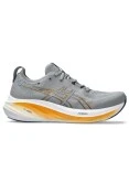 TÊNIS ASICS GEL-NIMBUS 26 MASCULINO - Cinza/laranja
