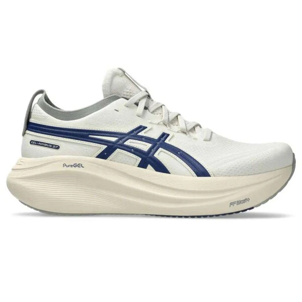 TENIS ASICS GEL NIMBUS 27 ATC MASCULINO - Bege/marinho