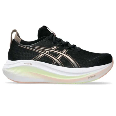 TÊNIS ASICS GEL NIMBUS 27 FEMININO - Preto/rosa