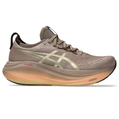 TENIS ASICS GEL NIMBUS 27 LUXE MASCULINO - Bege/dourado