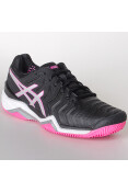 TÊNIS ASICS GEL RESOLUTION 7 CLAY FEMININO - Preto/prata