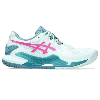 TÊNIS ASICS GEL RESOLUTION 9 PADEL FEMININO - Verde/pink