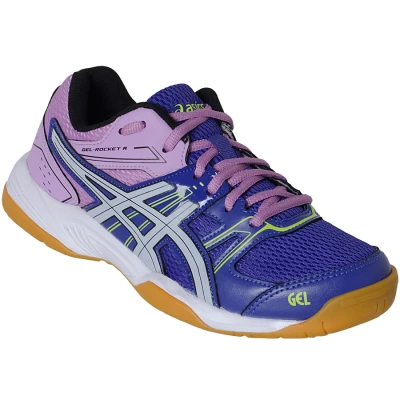 TÊNIS ASICS GEL ROCKET 7 A FEMININO - Azul/lilas TÊNIS ASICS GEL ROCKET 7 A FEMININO - Azul/lilas