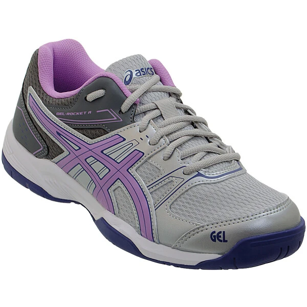 TÊNIS ASICS GEL ROCKET 7 A FEMININO - Cinza/lilas TÊNIS ASICS GEL ROCKET 7 A FEMININO - Cinza/lilas