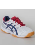 TÊNIS ASICS GEL ROCKET 8 A MASCULINO - Branco/marinho TÊNIS ASICS GEL ROCKET 8 A MASCULINO - Branco/marinho