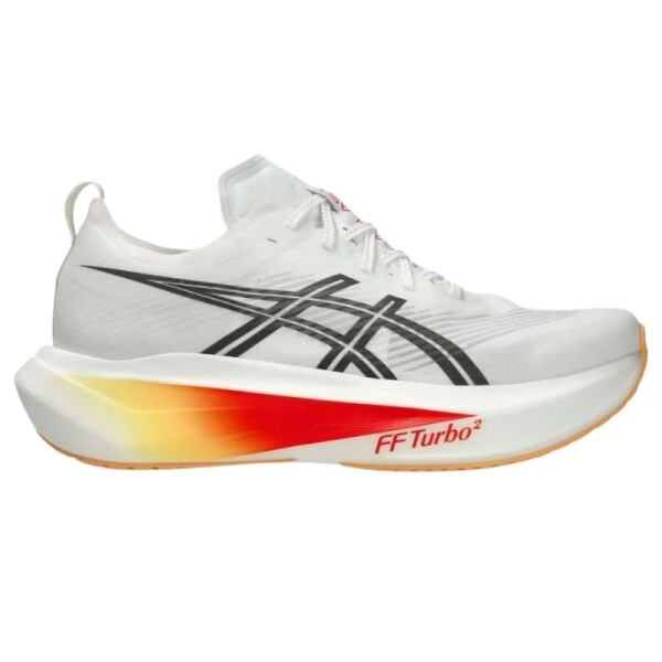 TÊNIS ASICS MEGABLAST UNISSEX - Branco/laranja