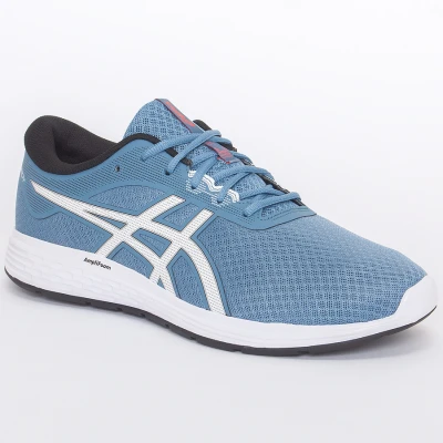 TENIS ASICS PATRIOT 11 A MASCULINO - Azul/branco TENIS ASICS PATRIOT 11 A MASCULINO - Azul/branco