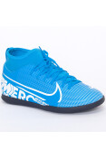 TÊNIS BOTINHA NIKE MERCURIAL SUPERFLY 7 CLUB IC INFANTIL - Azul/branco