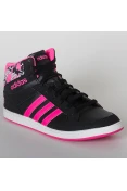 TÊNIS CANO ALTO ADIDAS HOOPS MID INFANTIL - Preto/pink TÊNIS CANO ALTO ADIDAS HOOPS MID INFANTIL - Preto/pink