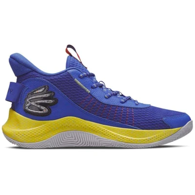 TÊNIS DE BASQUETE UNDER ARMOUR CURRY 3Z7 MASCULINO - Azul/amarelo