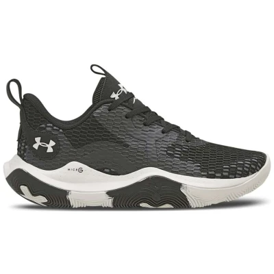 TÊNIS DE BASQUETE UNDER ARMOUR SPAWN 3 MASCULINO - Preto/branco