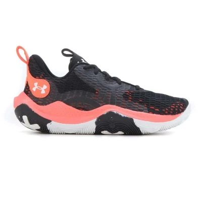 TÊNIS DE BASQUETE UNDER ARMOUR SPAWN 3 MASCULINO - Preto/vermelho