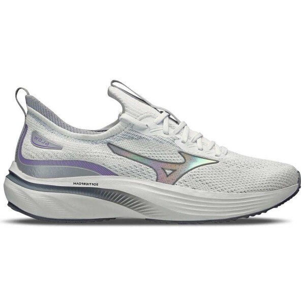 TÊNIS DE CORRIDA MIZUNO GLOW FEMININO - Branco/prata