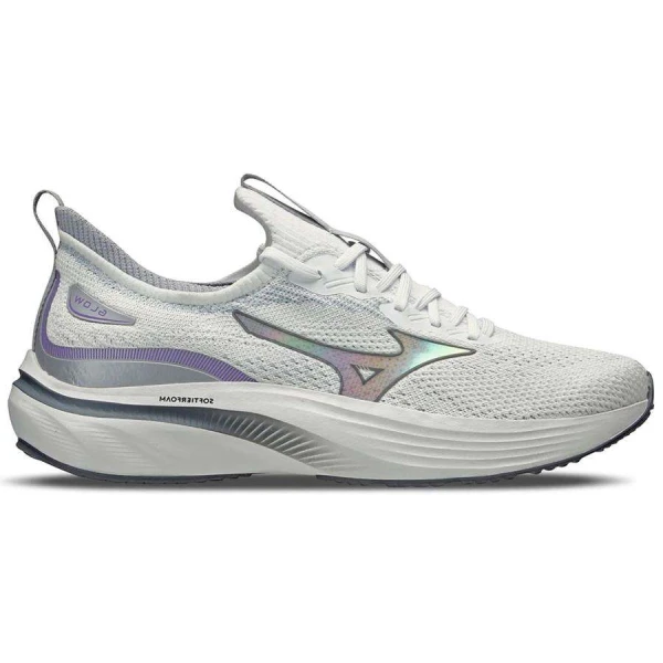 TÊNIS DE CORRIDA MIZUNO GLOW FEMININO - Branco/prata