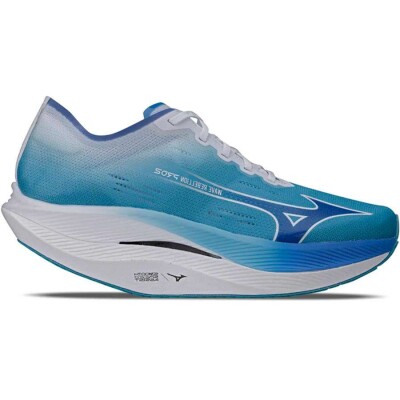 TÊNIS DE CORRIDA MIZUNO WAVE REBELLION PRO 2 FEMININO - Azul/branco